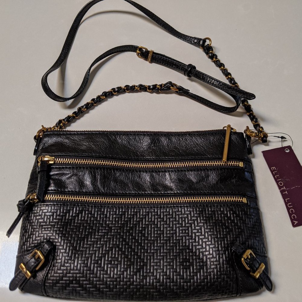 Elliott Lucca leather cross body bag